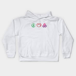 Peace.Love.Roo Kids Hoodie